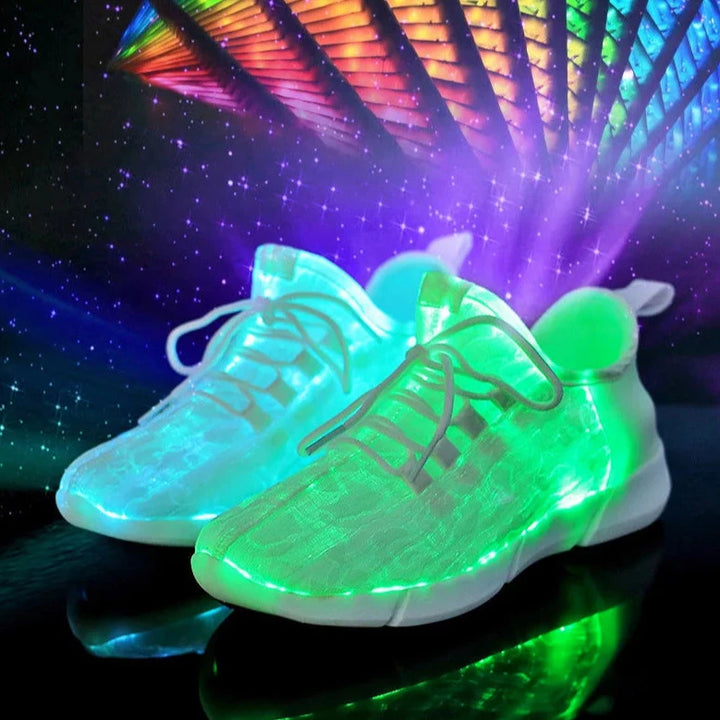 Glowing LED Light Sneakers Pastel Kitten