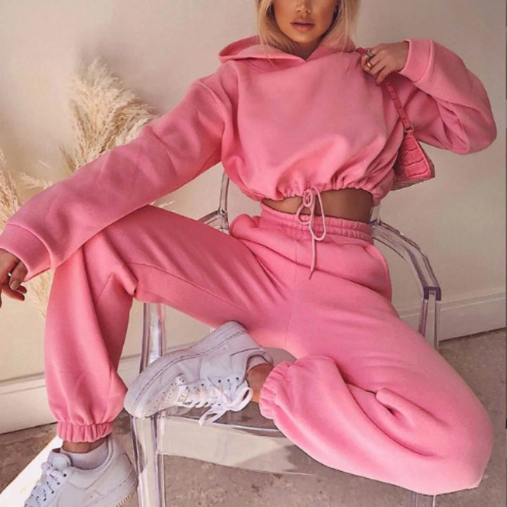 Cozy Sports Outfit - Hoodie & Sweatpants Pastel Kitten