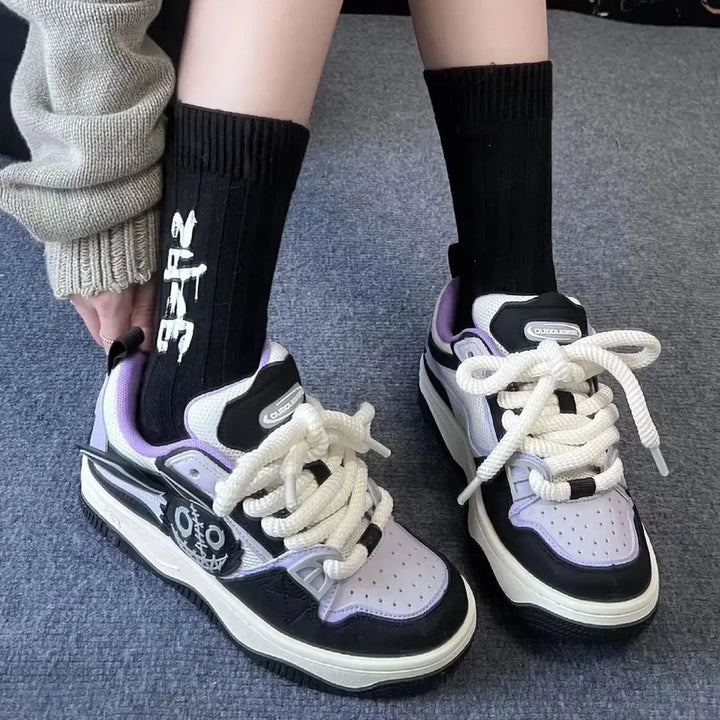 Halloween Harajuku Sneakers Pastel Kitten