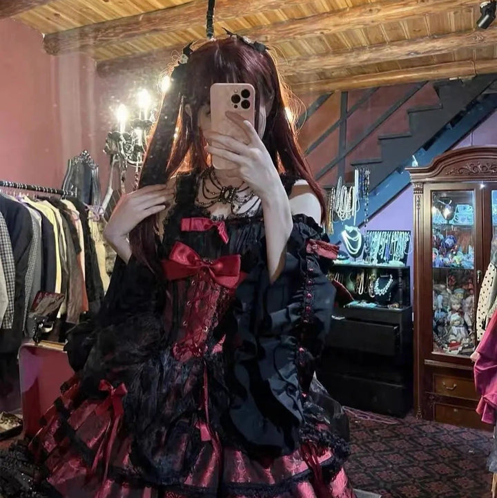 Gothic Lolita Y2K Dress Pastel Kitten