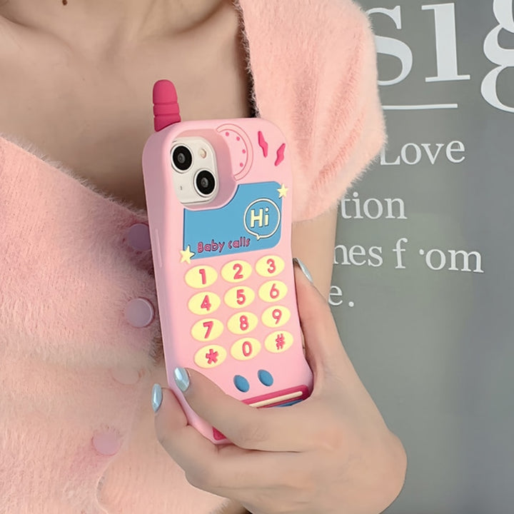 Kawaii Retro Phone Case For iPhone Pastel Kitten