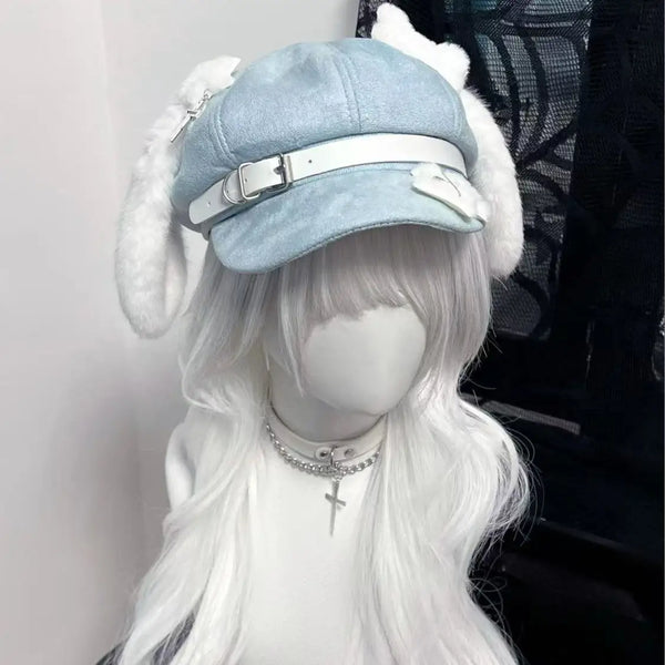 Kawaii Dog Ear Cap Pastel Kitten