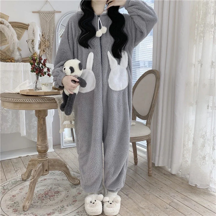 Cute Bunny Kigurumi Pajamas Pastel Kitten