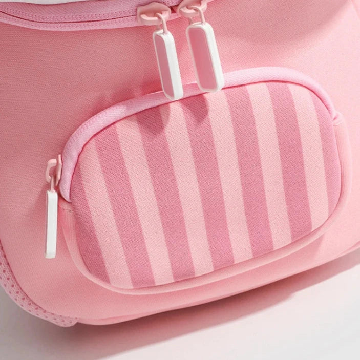 Kawaii Mushroom Style Backpack Pastel Kitten