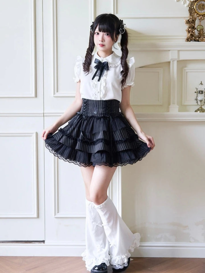 Japanese Lolita Lace Blouse Pastel Kitten