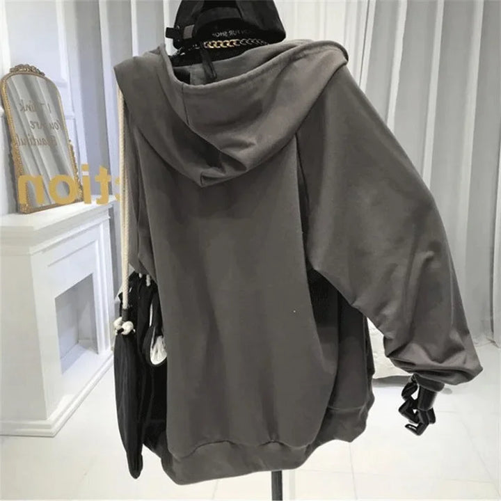 Korean Casual Outfit Set - Hooded Jacket, Top & Shorts Pastel Kitten