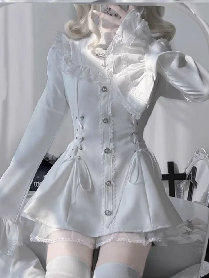 Cute Lolita Slim Dress Pastel Kitten