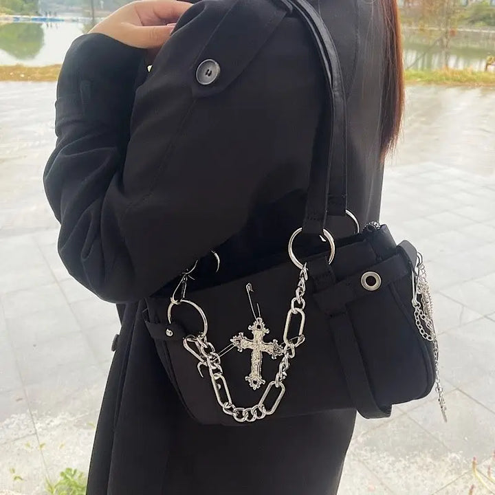 Harajuku Gothic Shoulder Bag Pastel Kitten