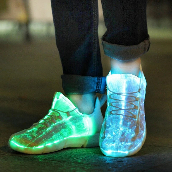 Glowing LED Light Sneakers Pastel Kitten