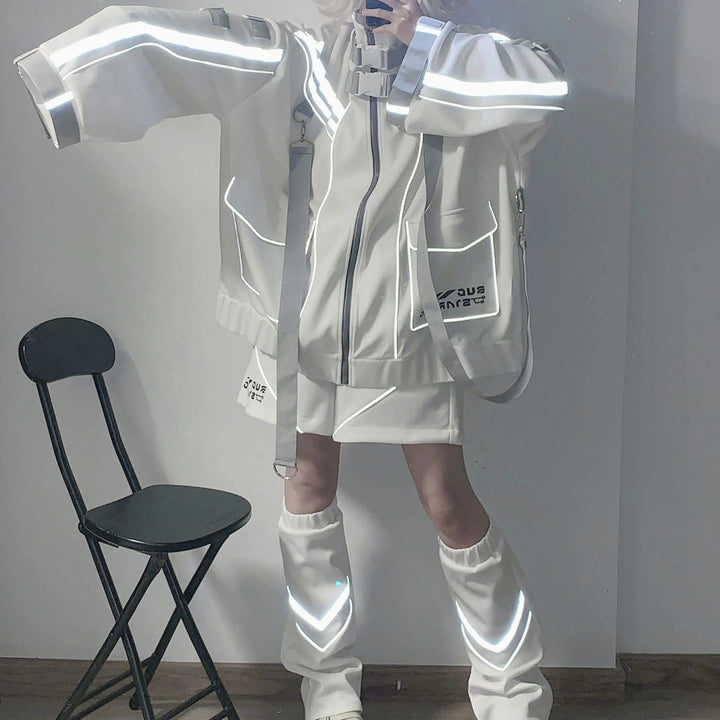 Cyberpunk Sports Outsfit Set Pastel Kitten