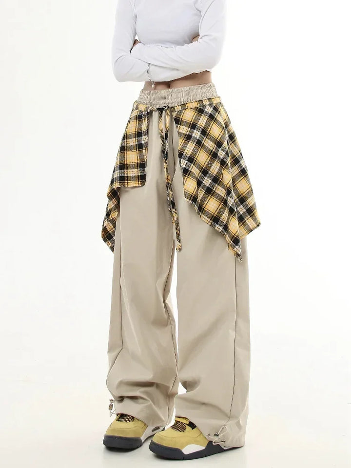 Y2K Hip Hop Oversized Pants Pastel Kitten