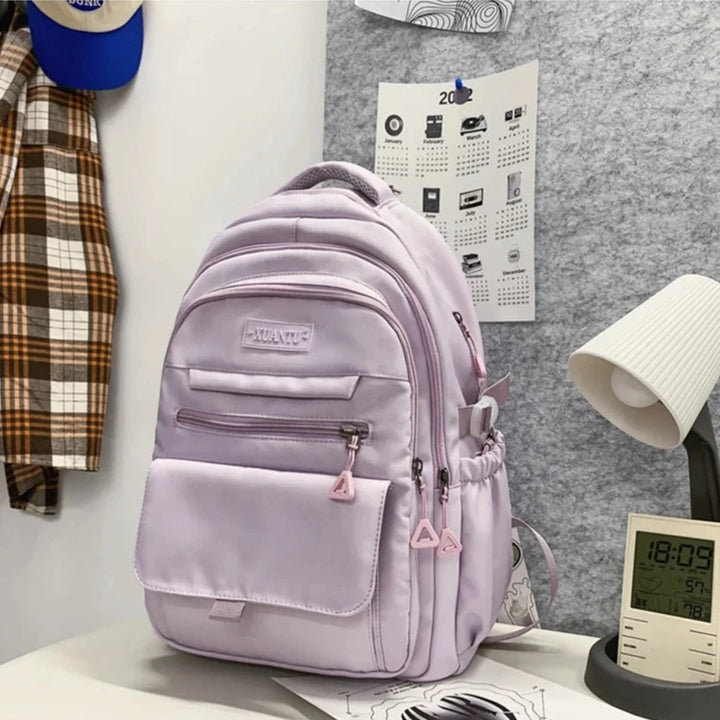 Casual Pastel School Bag Pastel Kitten