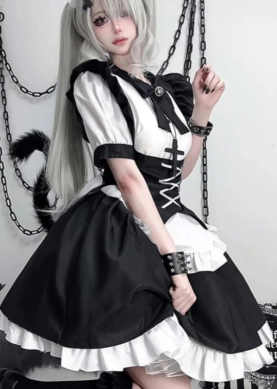 Gothic Lolita Maid Costume Pastel Kitten