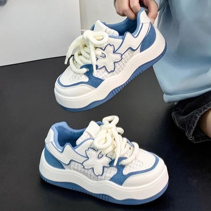 Sweet Flower Breathable Sneakers Pastel Kitten