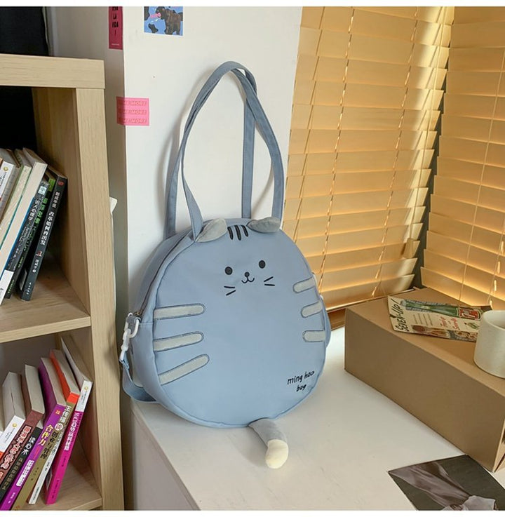 Kawaii Cat Circle Handbag Pastel Kitten