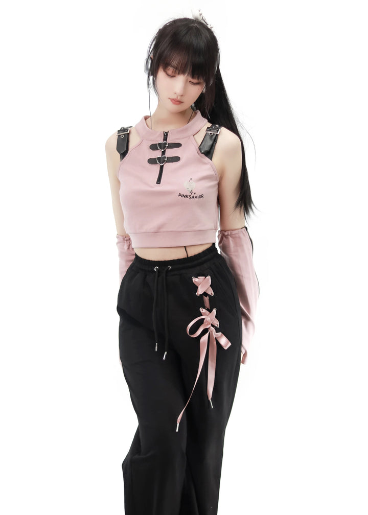 Pastel Gothic Japanese Outfit Set - Shorts, Pants & Tops Pastel Kitten