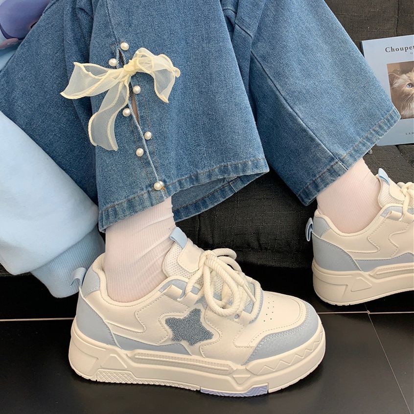 Mori Star Platform Sneakers - Pastel Kitten
