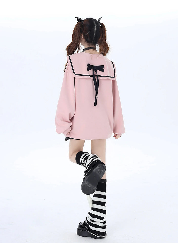 Pastel Gothic Oversized Sweatshirt Pastel Kitten