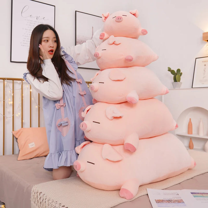 Cute Plush Piggy Toy Pastel Kitten