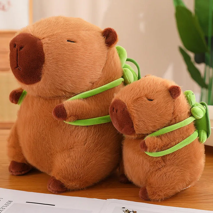 Fluffy Capybara Plush Toy Pastel Kitten