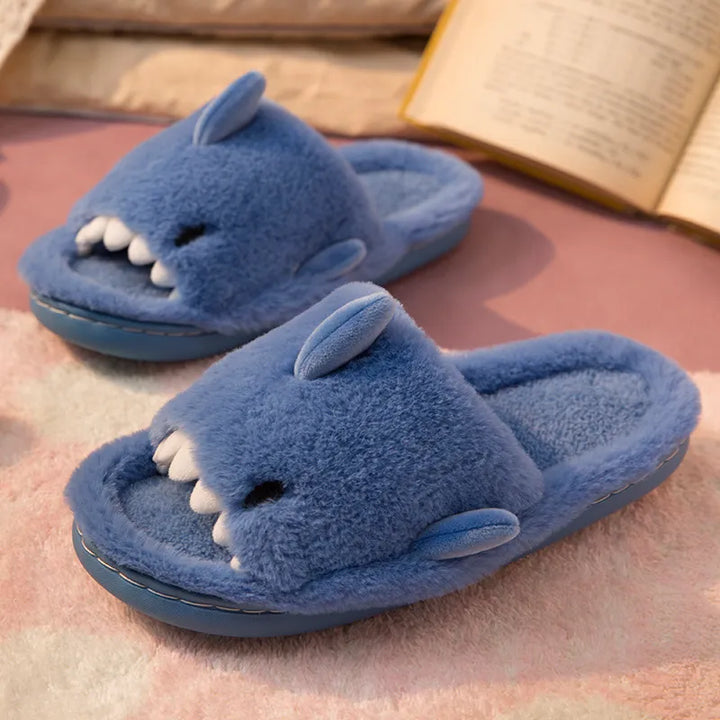 Cartoon Shark Kawaii Slippers Pastel Kitten