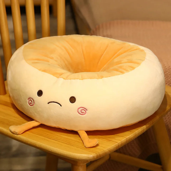 Kawaii Donut Plush Pillow Pastel Kitten