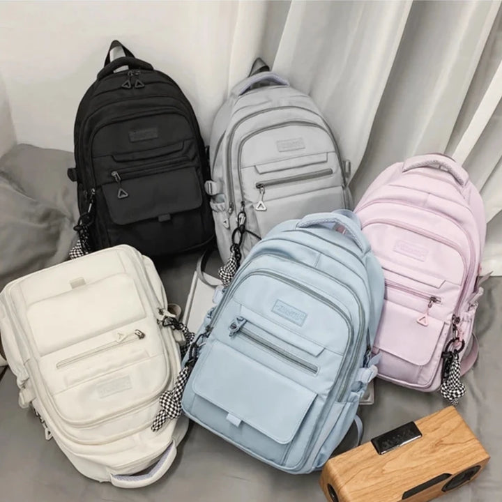 Casual Pastel School Bag Pastel Kitten