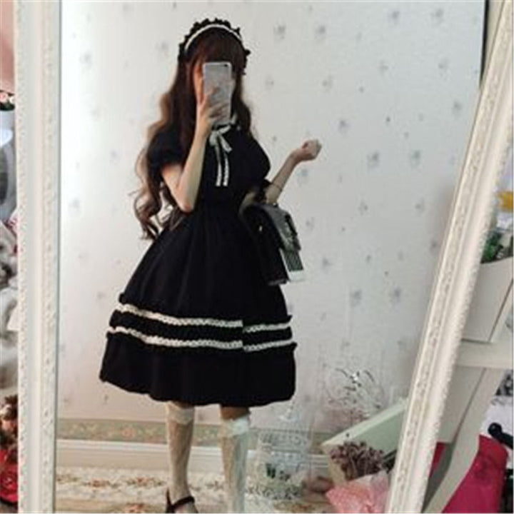 Sweet Lolita Retro Dress Pastel Kitten