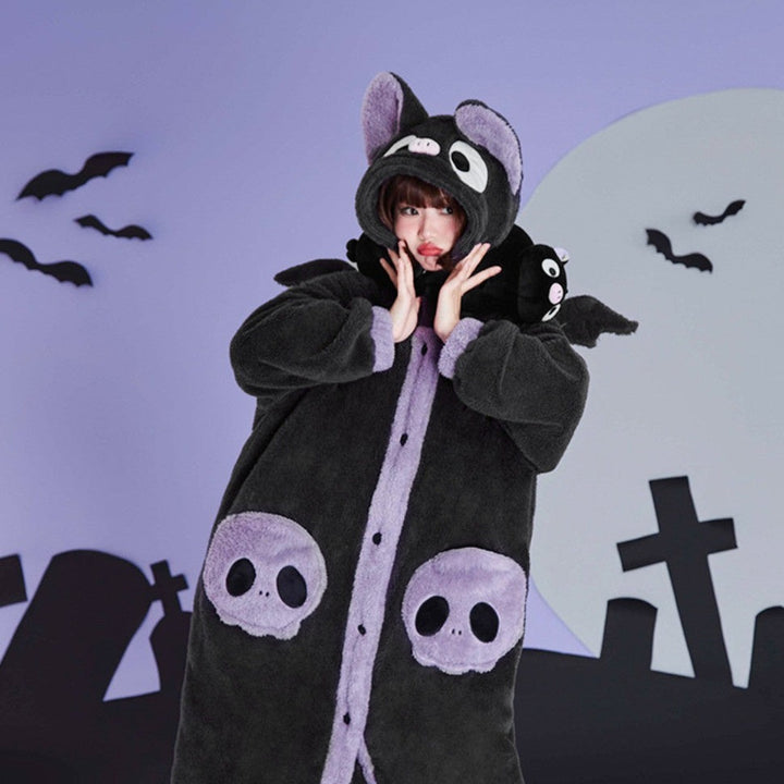 Halloween Kawaii Bat Kigurumi Pastel Kitten