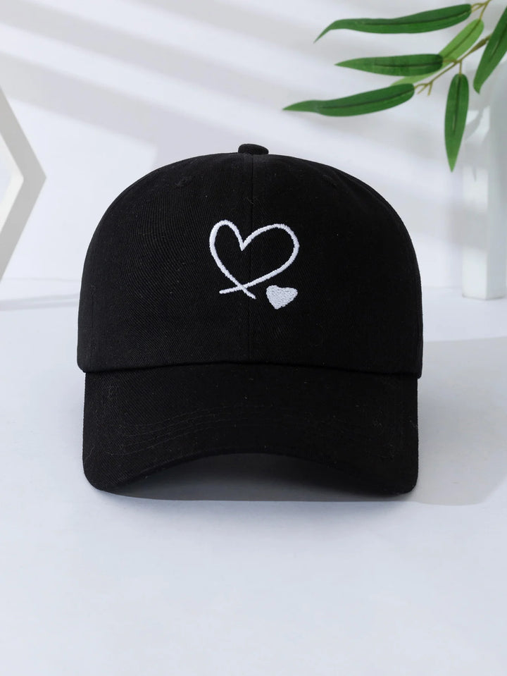 Cute Heart Baseball Hat Pastel Kitten