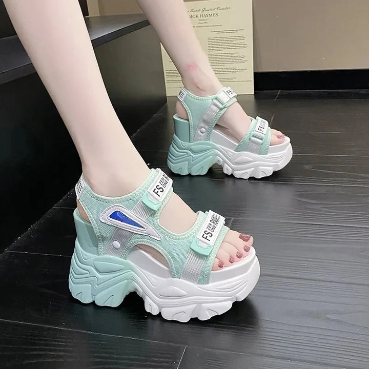 Casual Chunky Platform Sandals Pastel Kitten