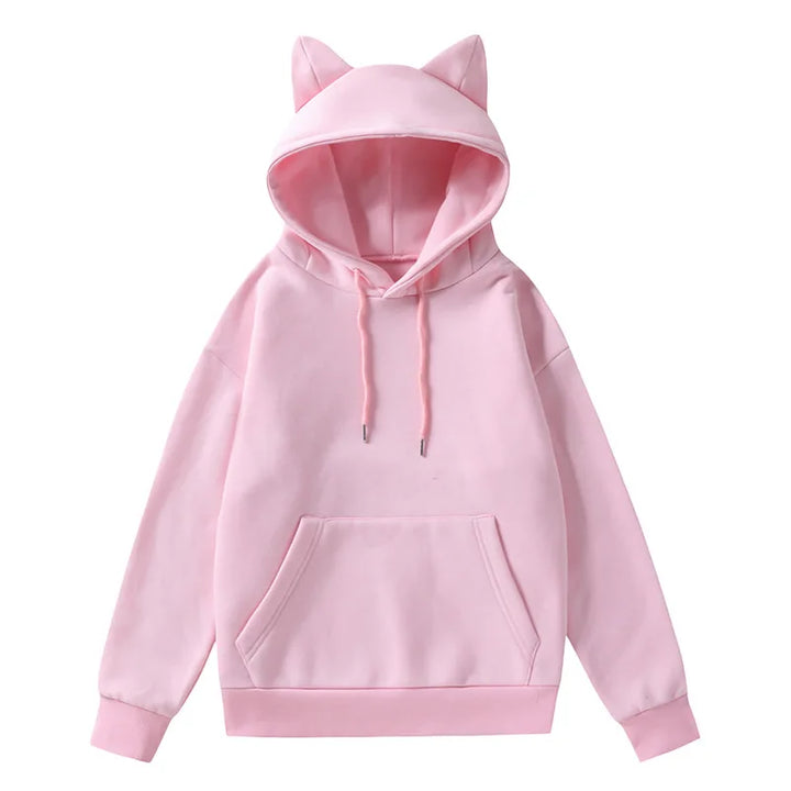 Kawaii Cat Ears Hoodie Pastel Kitten