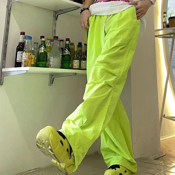 Y2K Harajuku Wide Joggers Pastel Kitten