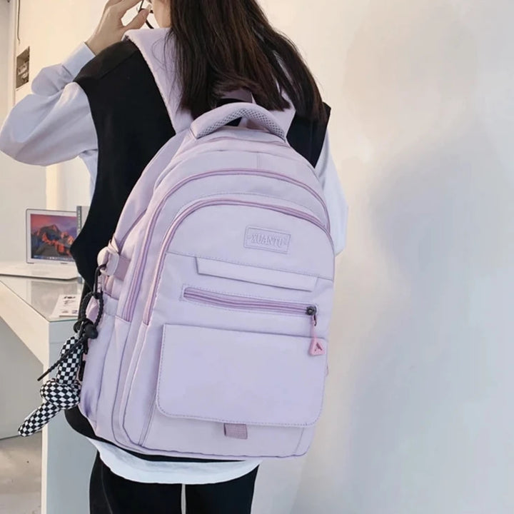 Casual Pastel School Bag Pastel Kitten