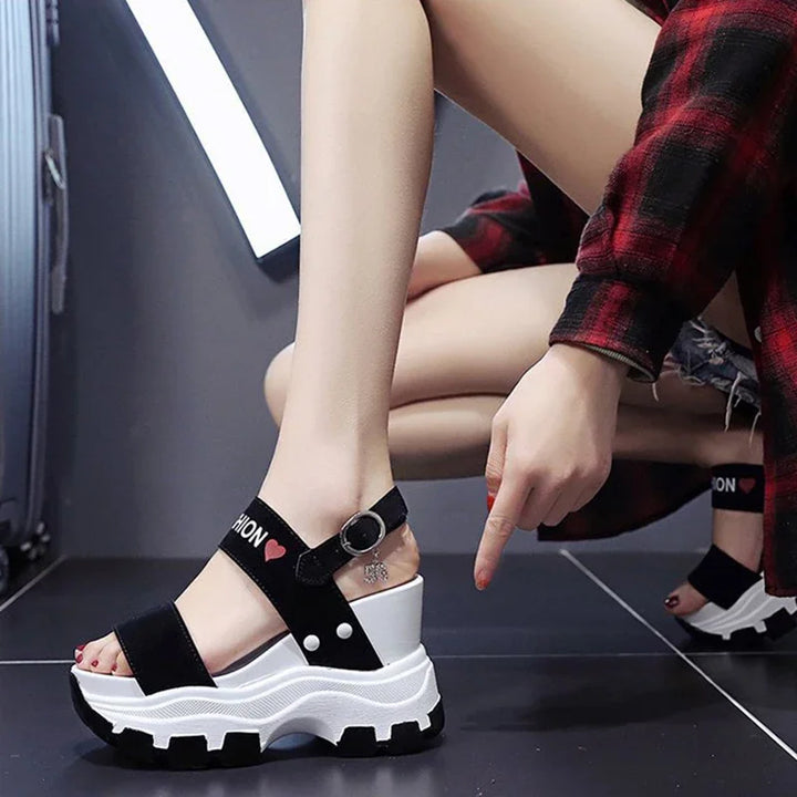 Casual Chunky Platform Sandals Pastel Kitten