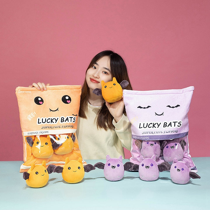 Kawaii Bat Plush Toys Pastel Kitten