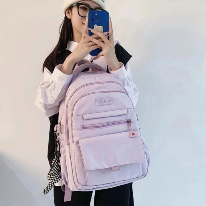 Casual Pastel School Bag Pastel Kitten