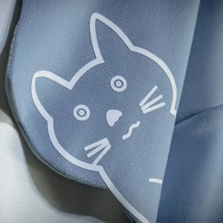 Kawaii Anime Cat Hoodie Pastel Kitten