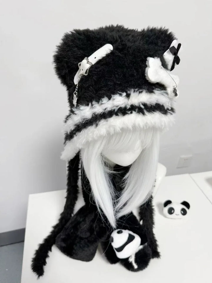 Cute Japanese Knit Hat Pastel Kitten