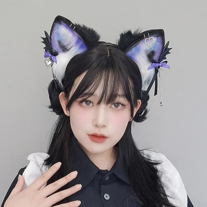 Gothic Anime Cosplay Hairband Pastel Kitten
