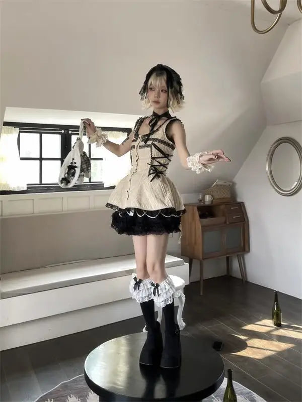 Gothic Lolita Lace Shirt Pastel Kitten