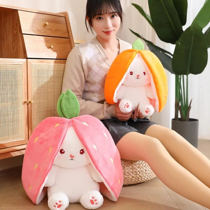 Fruit Rabbit Plush Toy Pastel Kitten