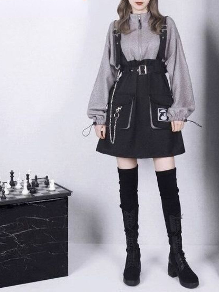 Y2K Goth Dress - Pastel Kitten