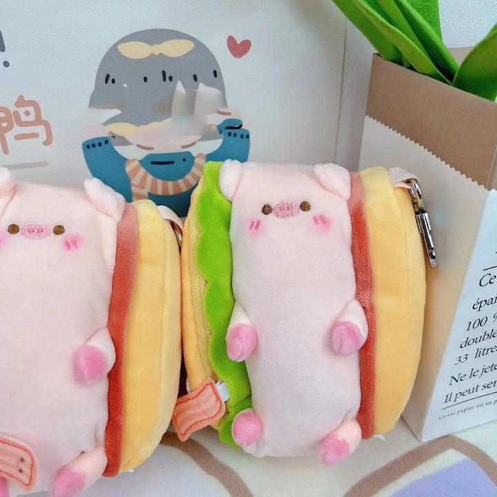 Kawaii Pig Pencil Case Pastel Kitten