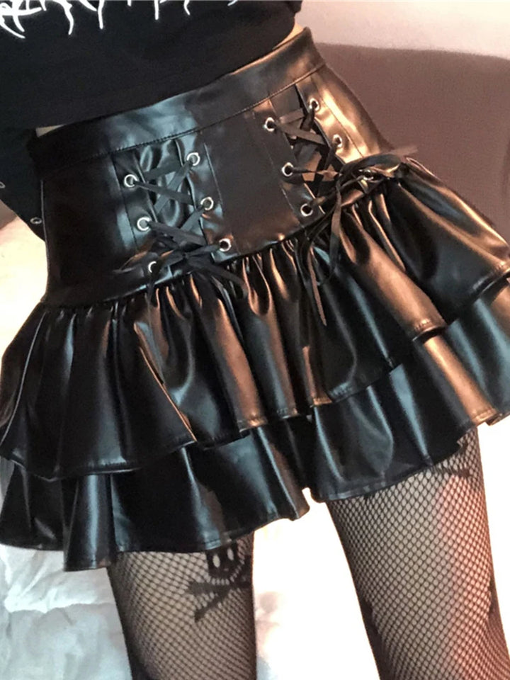 Dark Mall Goth Mini Skirt Pastel Kitten