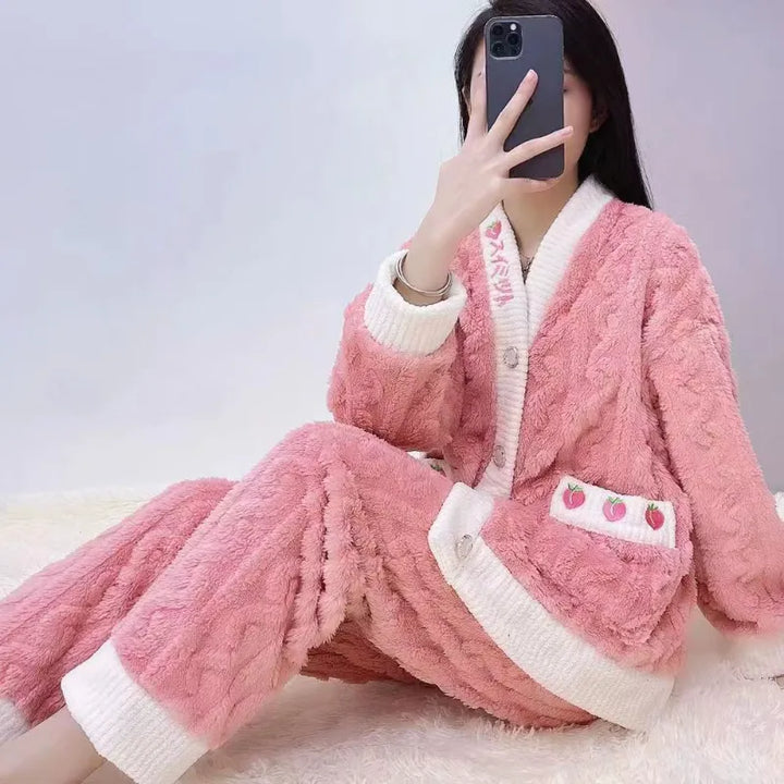 Soft Warm Pajamas Pastel Kitten