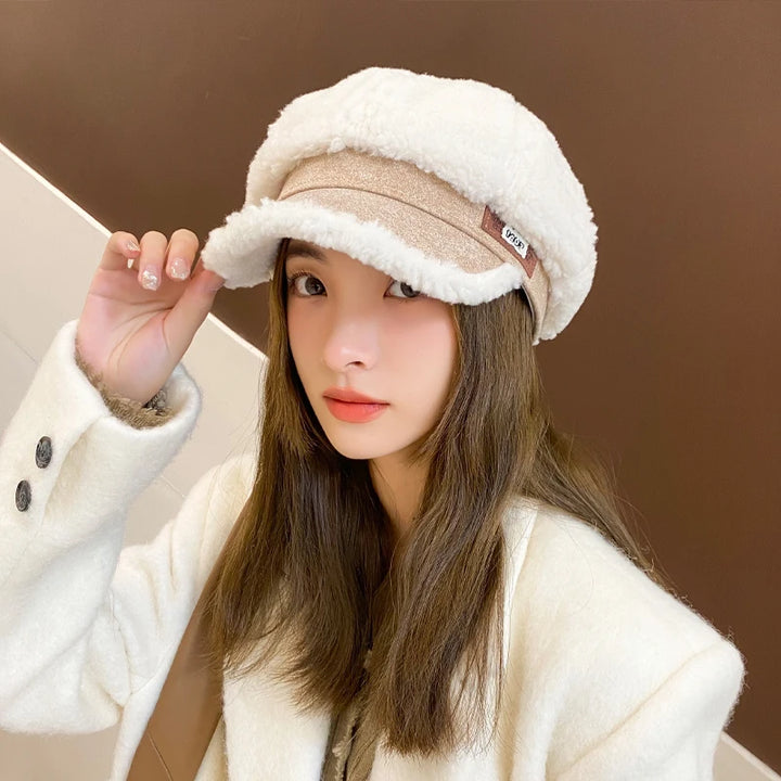 Korean Fashion Vintage Hat Pastel Kitten