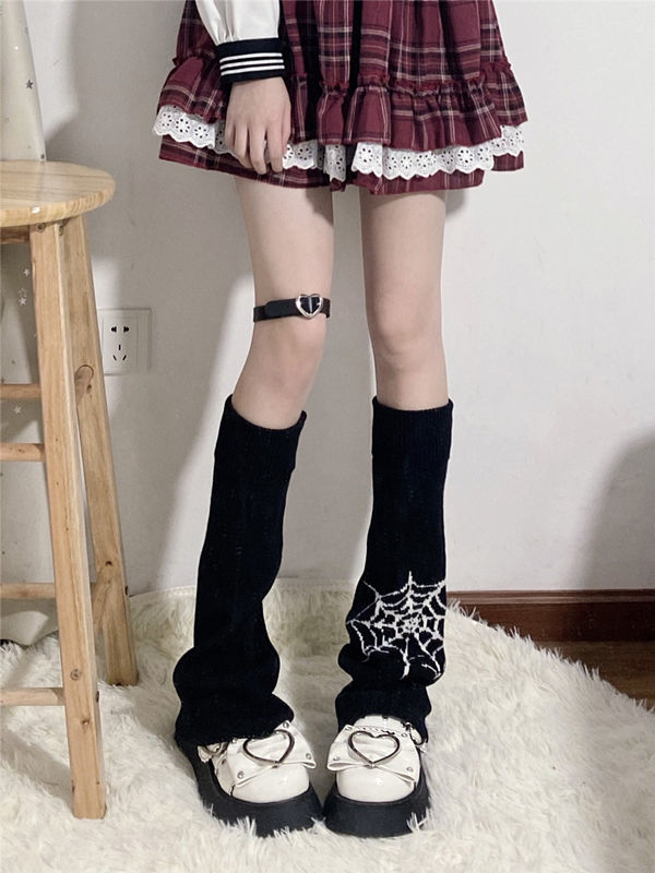 Y2k Goth Girl Japanese Leg Warmers Pastel Kitten