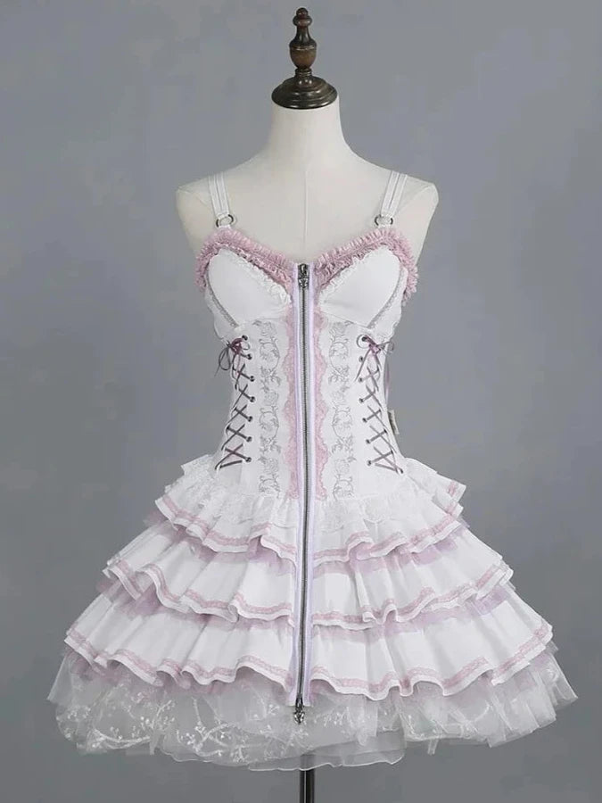 Victorian Gothic Party Dress Pastel Kitten