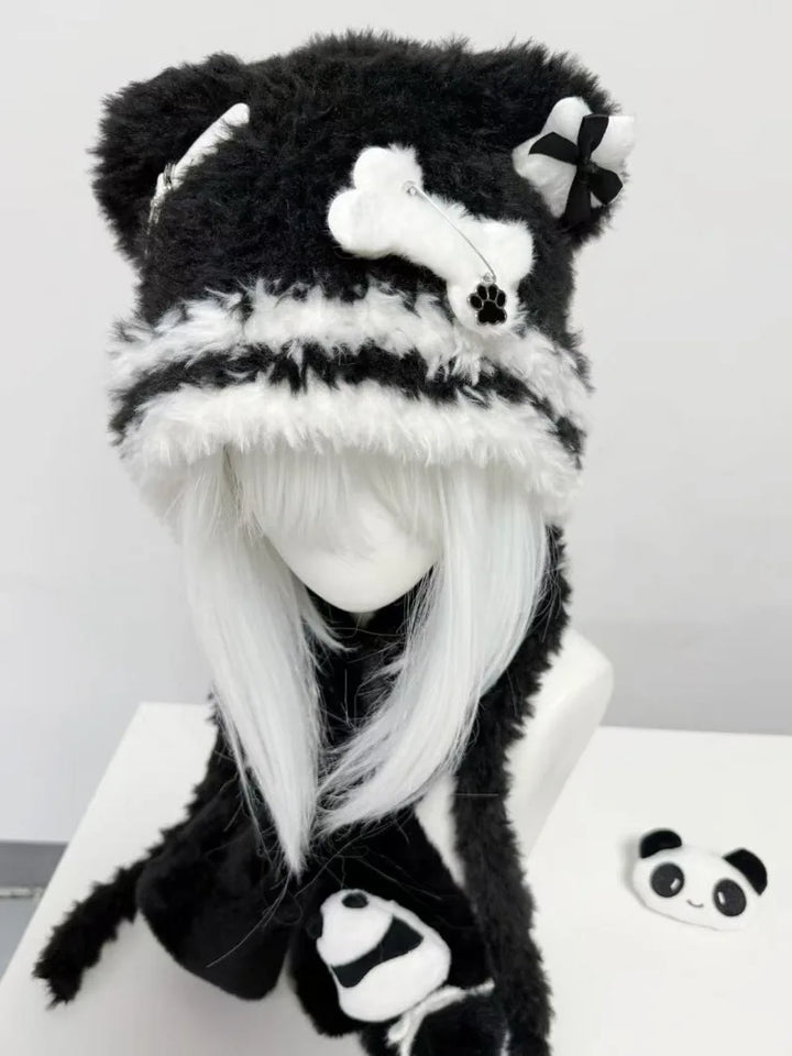 Cute Japanese Knit Hat Pastel Kitten